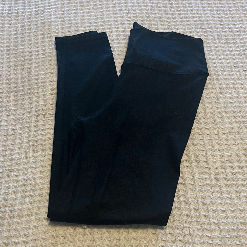 Black Pink Lily shimmery High-Waist Leggings